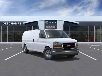 Ce GMC Savana 2025 3500 est un véhicule neuf offert par Deschamps Chevrolet Buick Cadillac GMC à Ste...