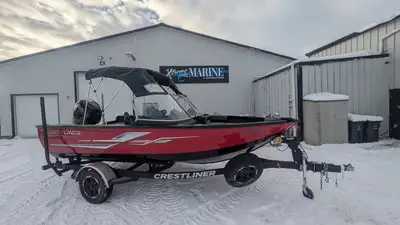 2021 Crestliner 1750 Super Hawk - Powered with Mercury 115 ProXS - 98 total hours OFFERED ON CONSIGN...