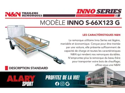 Alary Sport 2026 N&N N&N INNO S66X123G N&N N&N INNO S66X123G 2026 Cette REMORQUE N&N INNO S66X123 20...