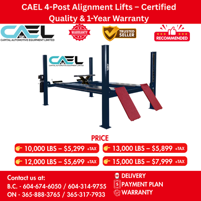 New CAEL 4-Post Hoist Alignment Service Lift Certified &Warranty &Finance 5,299 taxes Upgrade your w...