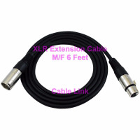 6ft/1.8M XLR Male to Female Mic Microphone Audio Extension Cable