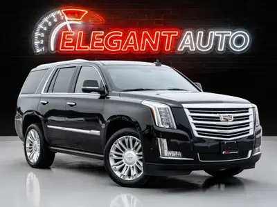 2017 Cadillac Escalade Platinum PKG Black Exterior on Black Interior comes with Navigation and Back...