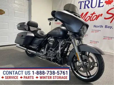 Charcoal Denim Canadian Street Glide Special with just 15,703 kms at True North Motor Sports. Milwau...