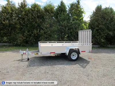 Miska 5'x10' Silver Bullet Utility Trailer Made in Canada 5'x10' Aluminum Utility Trailers - Ready t...
