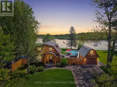 A rare opportunity to own a true Rideau River waterfront retreat where everyday living feels like a...