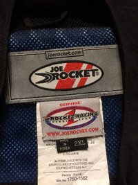 Joe Rocket Motorcycle Jacket Blue Mesh Vented Zip in Liner 2XL