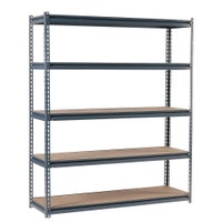 NEW 5 LAYER 6 FT MEDIUM DUTY GARAGE STORAGE SHELF METAL RACKING Medicine Hat Alberta Preview