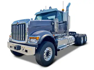 The 2026 International HX520 in striking silver delivers a commanding presence on the road, powered...