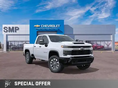 Saskatoon Motor Products - This Chevrolet Silverado 2500HD boasts a Turbocharged Diesel V8 6.6L/ eng...