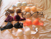 NEW OR LIKE-NEW BRAS, SIZE 34-B