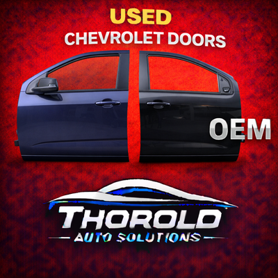 OEM used door assembly removed from a Chevrolet vehicle and professionally inspected. Front and rear...