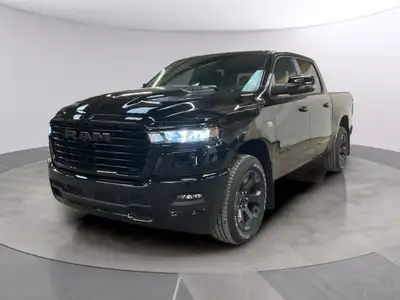 Step into the future with the striking 2026 Ram 1500 Sport 4x4 Crew Cab 57 Box finished in a bold bl...