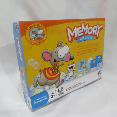 -classic memory game with Toopy and Binoo picture cards -includes 72 cards, storage tray, instructio...