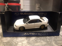 1/18 Diecast Autoart Subaru Impreza Wrx Sti white mint rare