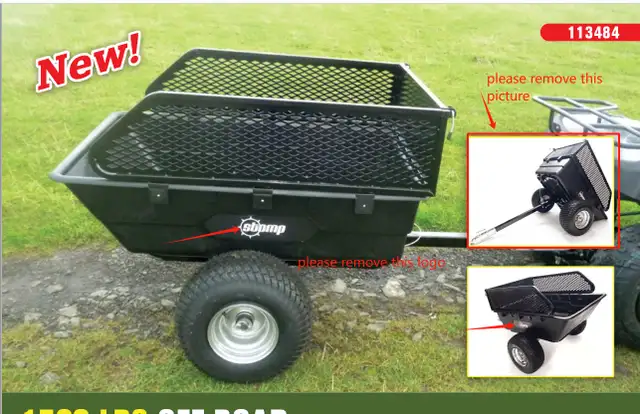 NEW 1500 LBS OFF ROAD UTILITY TRAILER ATV UTV LAWN MOWERS 113484 in Other in Regina - Image 8