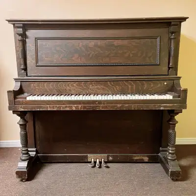 Antique Cable Piano Company Upright Piano 1904, View more