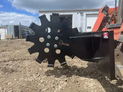 Compact utility trenches when backfilling to reduce settling. Built in Canada. Universal skid steer...
