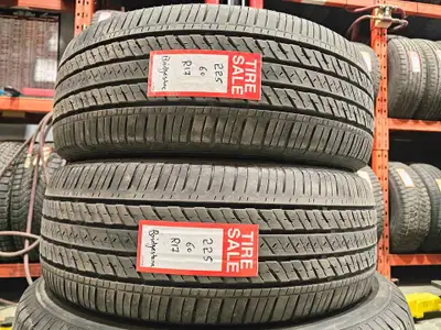 A pair of good used P225/60R17 Bridgestone Ecopia HL 422 Plus install and balance $220 Loose purchas...