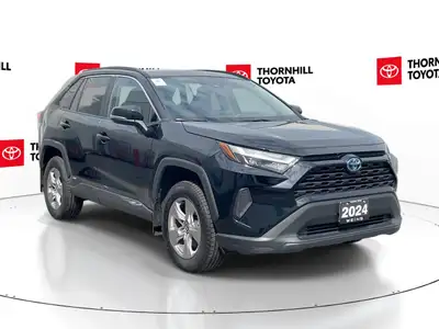 Thornhill Toyota Proudly Presents This Black 2024 Toyota RAV4 Hybrid with XLE AWD Package, Featuring...