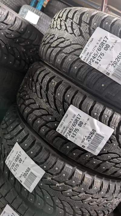 SET OF 4X P245/65R17 245/65/17 NOKIAN HAKKAPELIITTA 9 SUV TAG # 20268 ** Please read details below *...