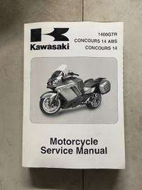 Sm292 1400GTR Concours 14 ABS ZG1400  Motorcycle Service Manual