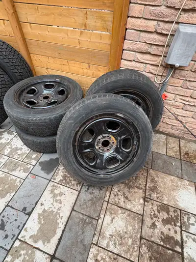 Used Bridgestone Blizzak Tires on Rims. 255/50R20