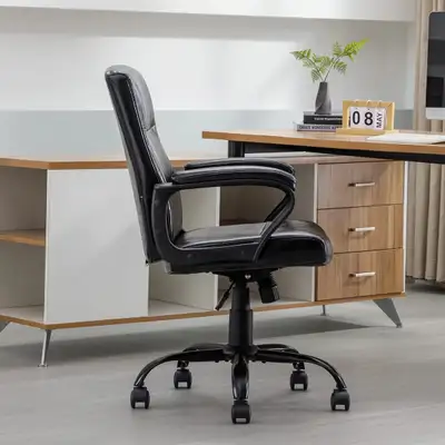 *BNIB!* DYHOME Ergonomic Office Chair Black Leather Desk Chair.., View more