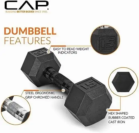 Rubber Hex Dumbbell Set + Rack - Huge Discount · Free Shipping in Exercise Equipment in City of Halifax - Image 3