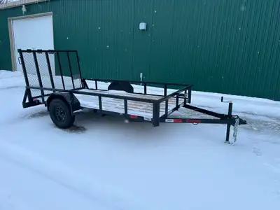 2026 6X12 Utility Trailer, LED Lighting, Step Plates, Ramp Assist Shocks, Boxed In Taillights, New,...