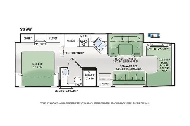 2015 Thor Chateau 33SW - Pre-Owned Super C Motorhome.  in RVs & Motorhomes in Red Deer - Image 6