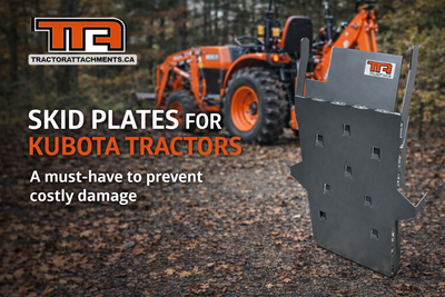 SKID PLATES FOR KUBOTA TRACTORS Our products are the most robust on the market! MADE IN CANADA www.t...