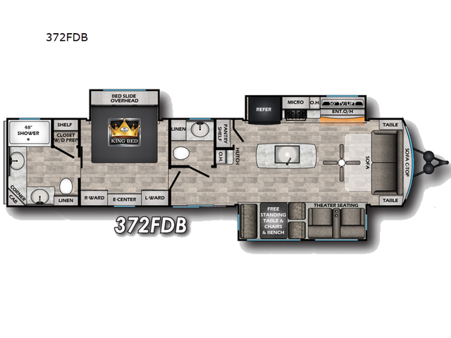 2026 CrossRoads RV Hampton 372FDB in Travel Trailers & Campers in Kelowna - Image 3