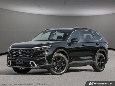 The 2025 Black Honda CR-V Hybrid Touring AWD is your gateway to balanced power and superior handling...