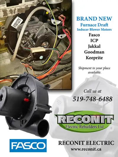 We supply new ECM blower motors and furnace draft induction Motors for Heating equipment and firepla...