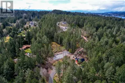 Beautiful 1.34 acre property in East Sooke is one of the few non-strata building lots available on S...