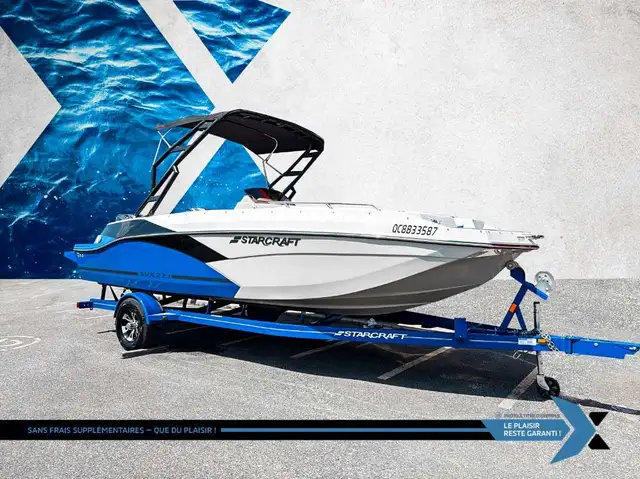 2023 STARCRAFT SVX 211 OB 140hp deck boat bateau Ponte in Powerboats & Motorboats in Laval / North Shore - Image 4