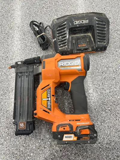RIDGID 18V Brushless Cordless 18-Gauge 2-1/8 -inch Brad Nailer, View more