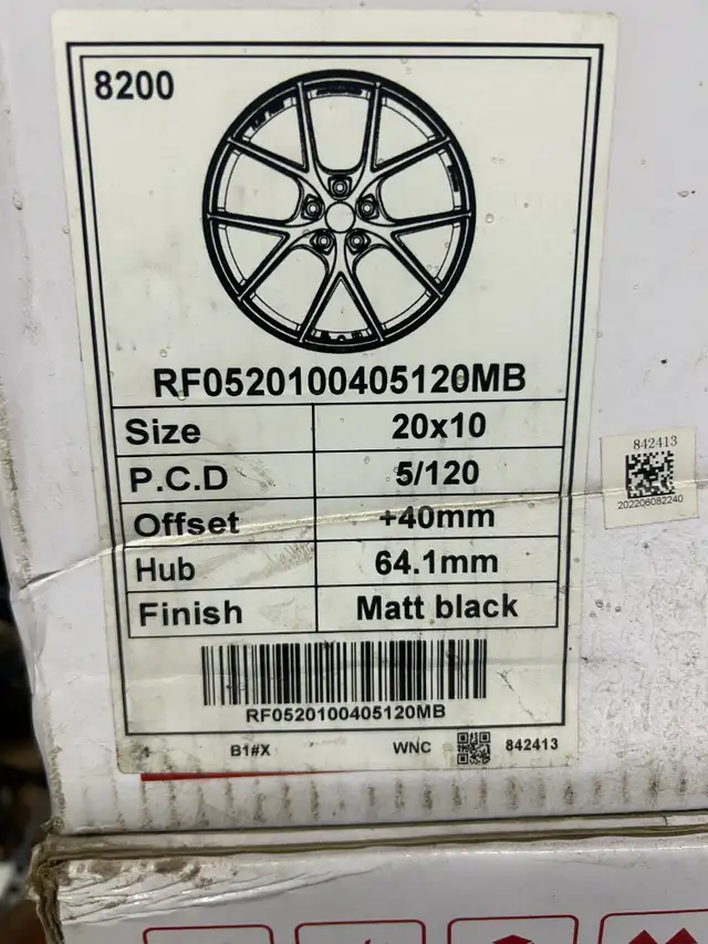 SUPERSPEED Matte Black 20" x 10", +40 Offset, 5x120 Bolt Pattern in Tires & Rims in Ottawa - Image 4