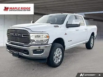 Command attention with this remarkable 2023 Ram 3500 Laramie Crew Cab, a freshly acquired trade-in t...