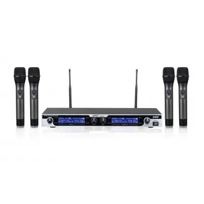 4-Channel UHF Wireless Microphone System, Digital Display, DJ, View more
