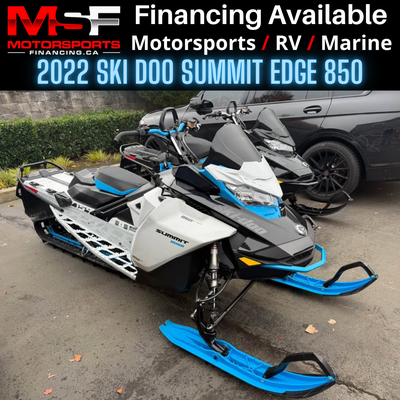 Welcome to Motorsports Financing - Kelowna! 2023 Skidoo 2022 Ski Doo Summit Edge 850 E Tec 154