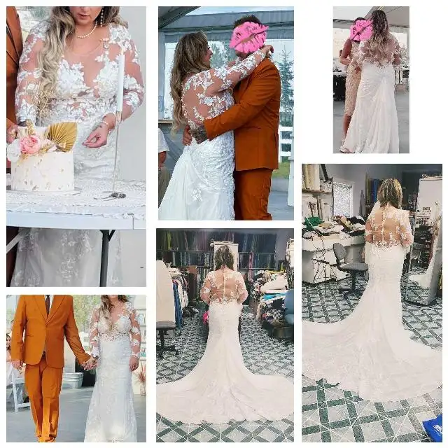 Bohemian lace wedding dress in Wedding in Regina - Image 2