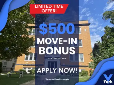 One Bedroom Apartment - Heat Included - Ouellette Ave