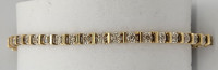 (14163-1) Ladies 14K Yellow Gold Tennis Bracelet
