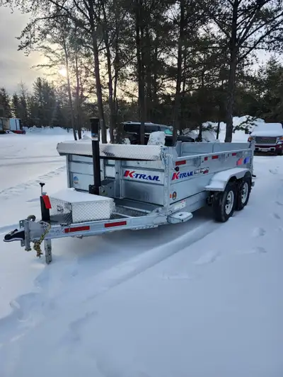 New K-Trail Dump Trailer 6x12 Tarp Rear Legs 5200lbs Axles Spare Tire Mount Ramps $14,921.00 Financi...