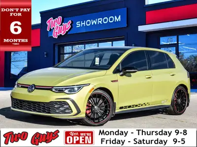 2023 Volkswagen Golf GTI 40th Anniversary Polemo Yellow w/Black Roof *NAVIGATION*, *BLUETOOTH*, *BAC...