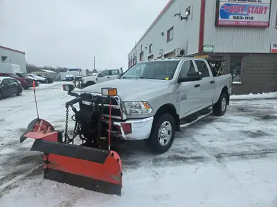 Vehicle is being sold As Is and is not certified. Vehicle has an older Curtis V Blade plow with a ne...