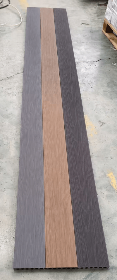 NEW 4-Pack Co-Extruded WPC Decking Boards Composite Deck Planks Size: 5.5" x 0.9" x 114" (Per Board)...