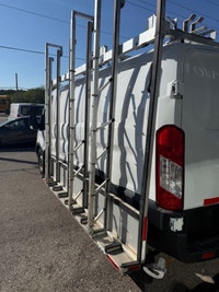 Glass van, Shelving, power options. Located in Aurora. This one is ready for work. . (image 9)