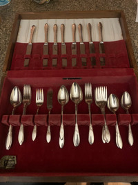 Silver plated forks and spoons vintage 